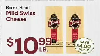 DeCicco & Sons Boar's Head Mild Swiss Cheese offer