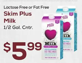 DeCicco & Sons Skim Plus Milk offer