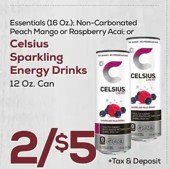 DeCicco & Sons Celsius Sparkling Energy Drinks offer