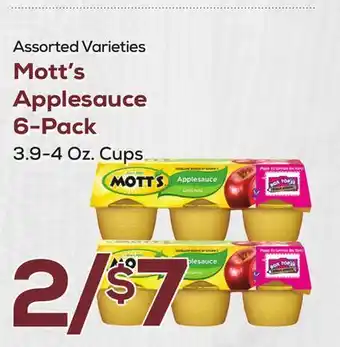 DeCicco & Sons Mott's Applesauce 6-Pack offer