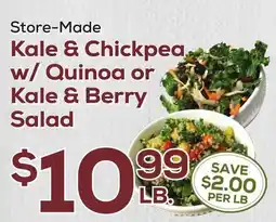 DeCicco & Sons Kale & Chickpea w/Quinoa or Kale & Berry Salad offer