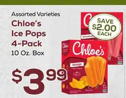 DeCicco & Sons Chloe's Ice Pops 4-Pack offer