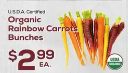 DeCicco & Sons Organic Rainbow Carrots Bunches offer