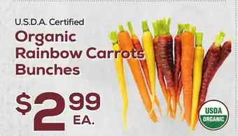 DeCicco & Sons Organic Rainbow Carrots Bunches offer