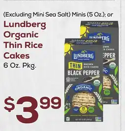 DeCicco & Sons Lundberg Organic Thin Rice Cakes, 6 Oz. Pkg offer