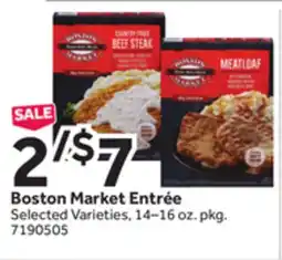 Stop&Shop Boston Market Entrée offer