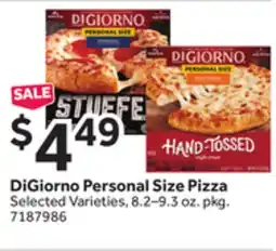 Stop&Shop DiGiorno Personal Size Pizza offer