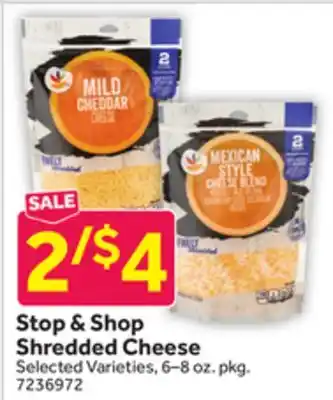Stop&Shop Stop & Shop Shredded Cheese offer