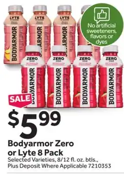 Stop&Shop Bodyarmor Zero or Lyte 8 Pack offer