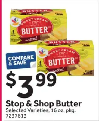 Stop&Shop Stop & Shop Butter offer