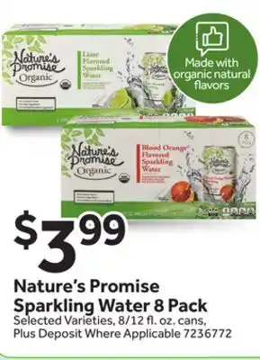 Stop&Shop Nature's Promise Sparkling Water offer