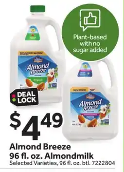 Stop&Shop Almond Breeze 96 fl oz. Almondmilk offer