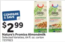 Stop&Shop Nature's Promise Almondmilk offer