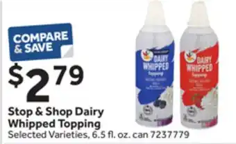 Stop&Shop Stop & Shop Dairy Whipped Topping offer
