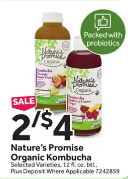 Stop&Shop Nature's Promise Organic Kombucha offer