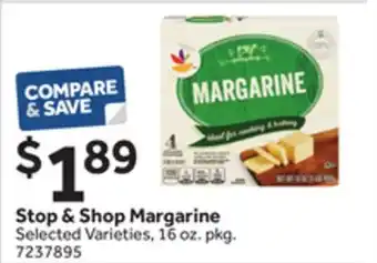 Stop&Shop Stop & Shop Margarine offer