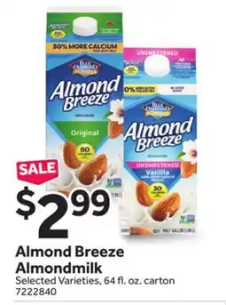 Stop&Shop Almond Breeze Almondmilk offer