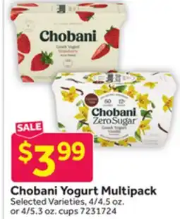 Stop&Shop Chobani Yogurt Multipack offer