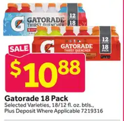 Stop&Shop Gatorade 18 Pack offer