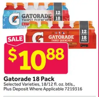 Stop&Shop Gatorade 18 Pack offer