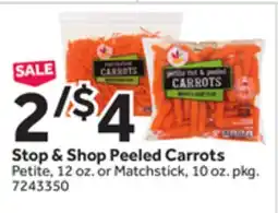 Stop&Shop Stop & Shop Peeled Carrots offer