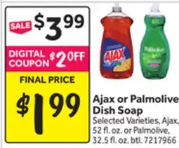 Stop&Shop Ajax or Palmolive Dish Soap offer