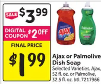 Stop&Shop Ajax or Palmolive Dish Soap offer