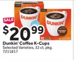 Stop&Shop Dunkin' Coffee K-Cups offer