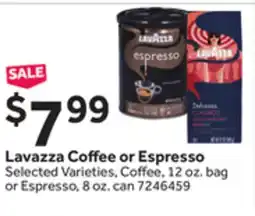 Stop&Shop Lavazza Coffee or Espresso offer