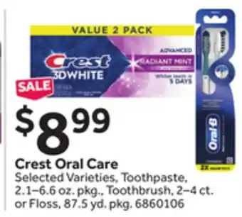 Stop&Shop Crest Oral Care offer