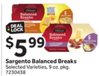 Stop&Shop Sargento Balanced Breaks offer