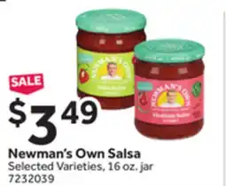 Stop&Shop Newman's Own Salsa offer