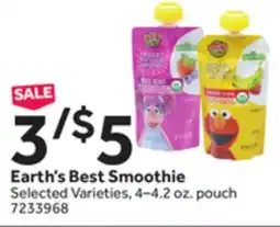 Stop&Shop Earth's Best Smoothie offer