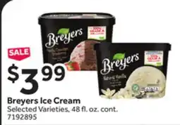 Stop&Shop Breyers Ice Cream offer