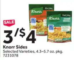 Stop&Shop Knorr Sides offer