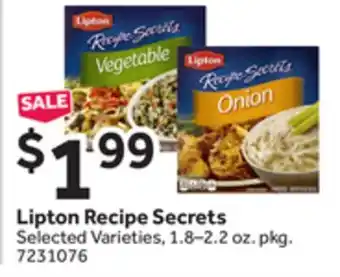 Stop&Shop Lipton Recipe Secrets offer