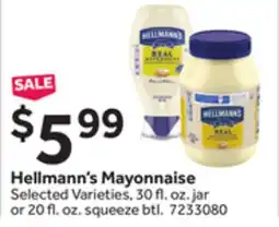 Stop&Shop Hellmann's Mayonnaise offer