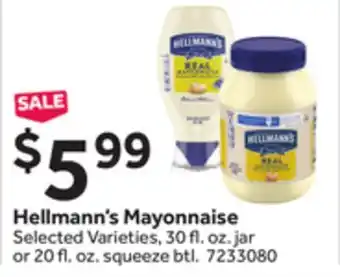 Stop&Shop Hellmann's Mayonnaise offer
