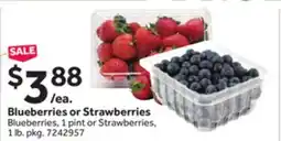Stop&Shop Blueberries or Strawberries offer