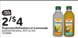 Stop&Shop Tropicana Refreshers or Lemonade offer