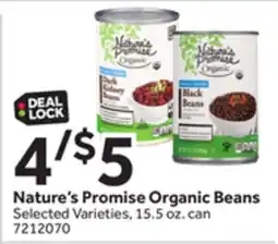 Stop&Shop Nature's Promise Organic Beans offer