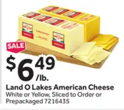 Stop&Shop Land O Lakes American Cheese offer