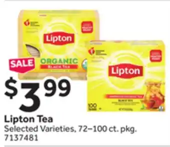 Stop&Shop Lipton Tea offer