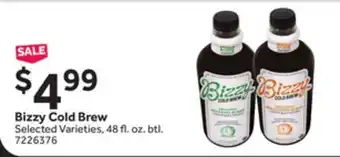 Stop&Shop Bizzy Cold Brew offer