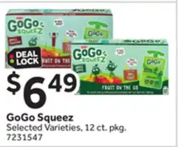 Stop&Shop GoGo Squeez offer