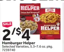Stop&Shop Hamburger Helper offer