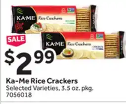 Stop&Shop Ka-Me Rice Crackers offer