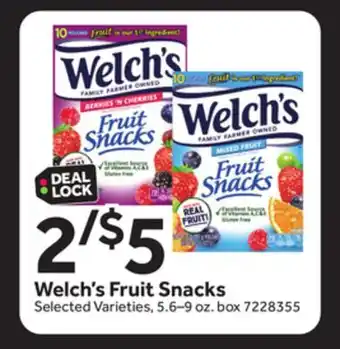 Stop&Shop Welch's Fruit Snacks offer