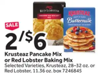 Stop&Shop Krusteaz Pancake Mix or Red Lobster Baking Mix offer