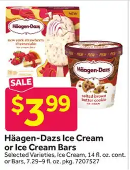 Stop&Shop Häagen-Dazs Ice Cream or Ice Cream Bars offer